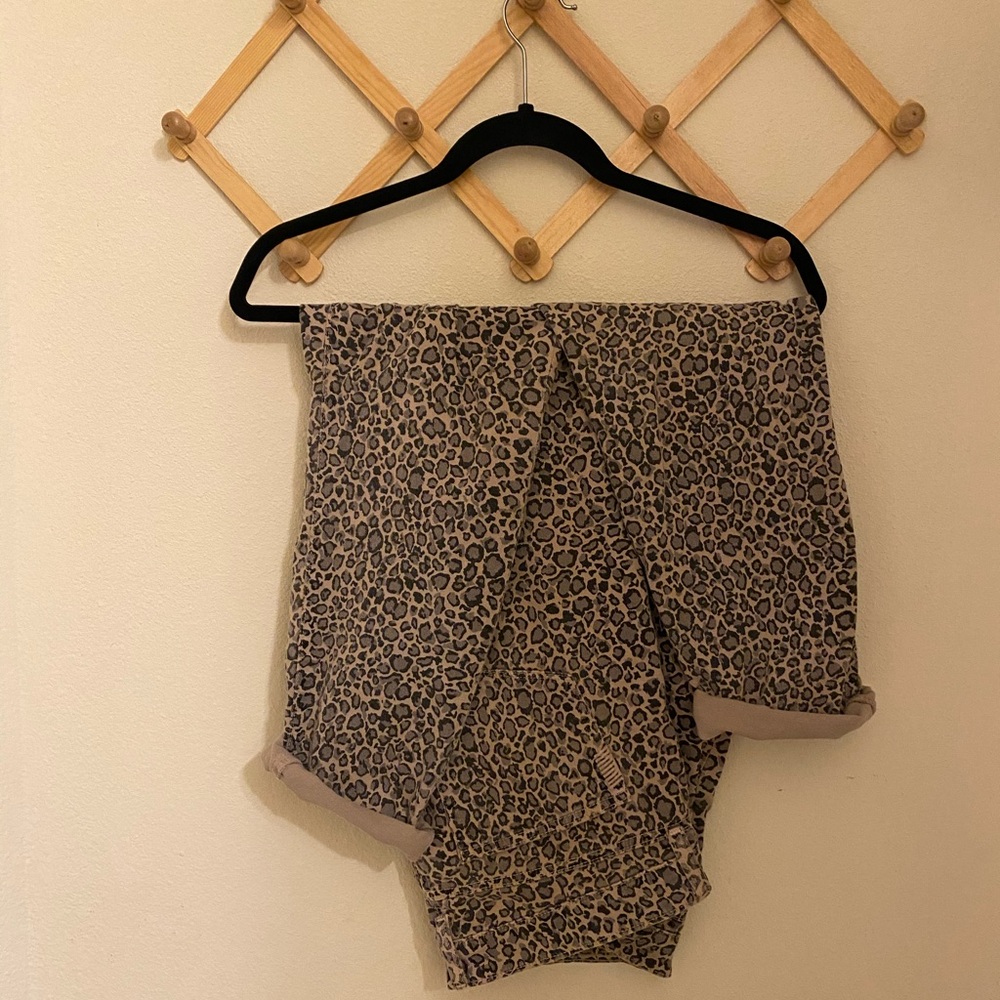 PAIGE DENIM grey cheetah jeans